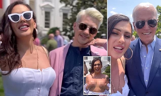 Biden’s biggest boob yet: Transgender model bares her BREASTS on White ...