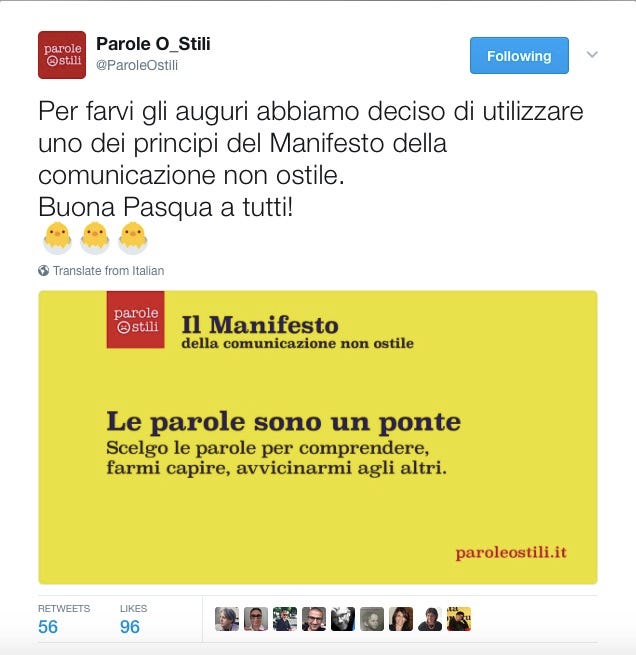 È tempo di parole “ponte”.