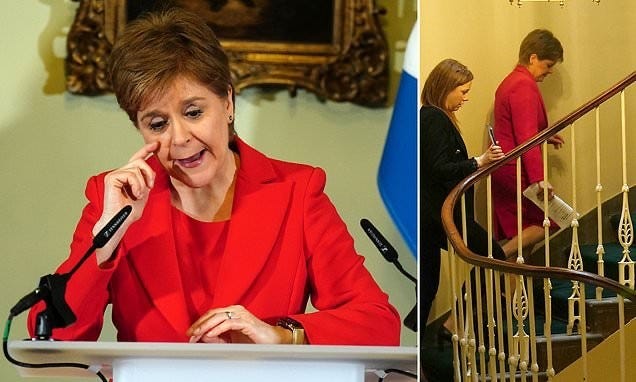 Nicola Sturgeon, the leader of the Scottish National Party (SNP),Resigned