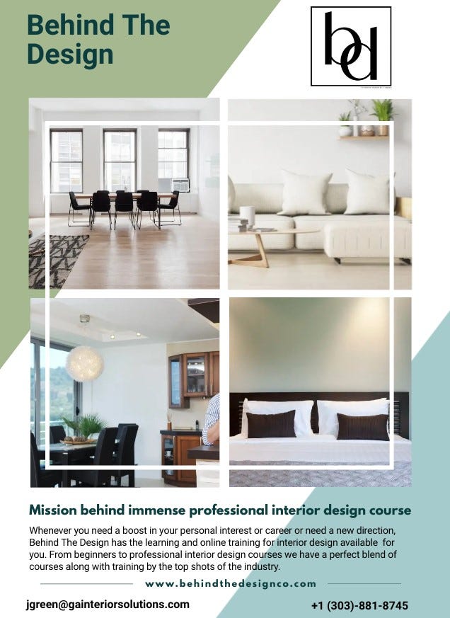 Best interior design online courses Behind The Design by Behind The