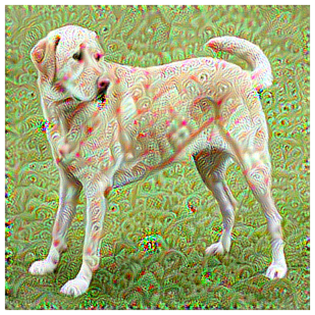 Figure 6: Minimal DeepDream output