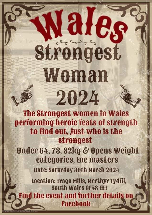 🔴LIVE• 2024 Wales Strongest Women •LIVESTREAM Claudya Medium