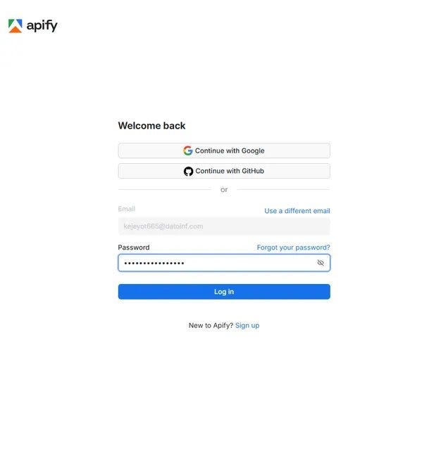 Step 2b: Enter your password and hit Log in. Standard stuff, takes seconds.