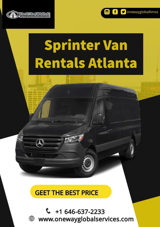 Sprinter Van Rentals in Atlanta — One Way Global Services One Way