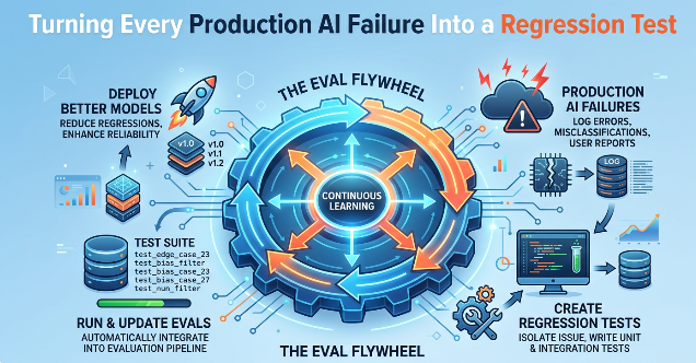 The Eval Flywheel: Turning Every Production AI Failure Into a Regression Test
