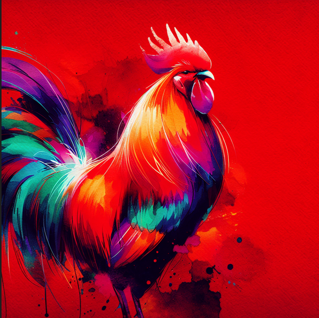 Joy of Drawing Paintings of Roosters by Harsh Gandhi, A Lawyer