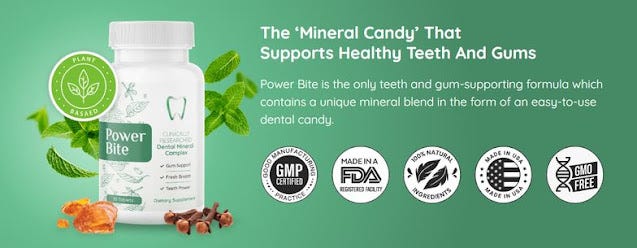 Power Bite Dental Mineral Complex: Strengthens Gums and Repairs Teeth - Soft Mineral Hack Repairs Teeth And Gums