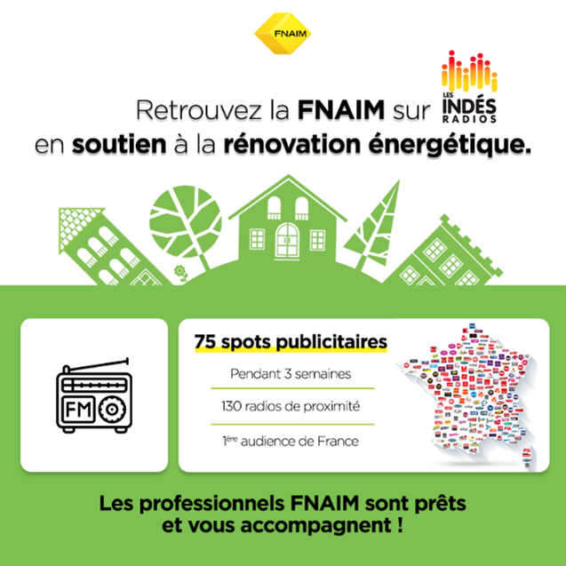 FNAIM : une campagne radio pour la rénovation énergétique des bâtiments