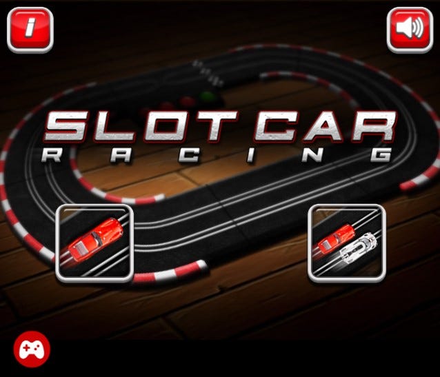 Slot Car Racing the racing game for 2 players control