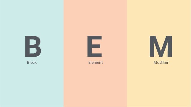 출처 https://bootcamp.uxdesign.cc/introduction-to-bem-block-element-modifier-a-beginners-guide-35e267b6c39e