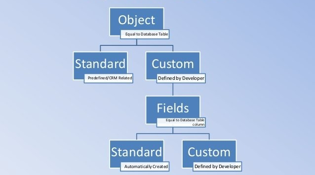 Standard and Custom Objects in Salesforce (source)