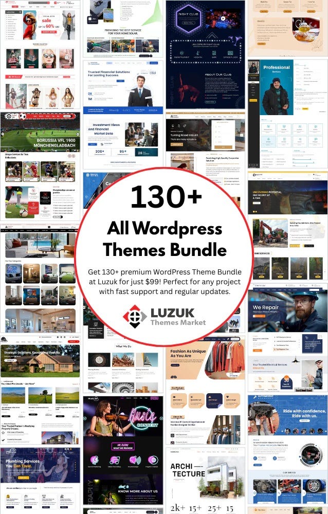 Luzuk Free WordPress Themes to Launch Your Website