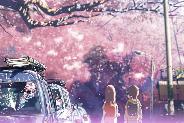 秒速五公分（a chain of short stories about their distance）｜花瓣落下的速度，比不上我們之間的距離