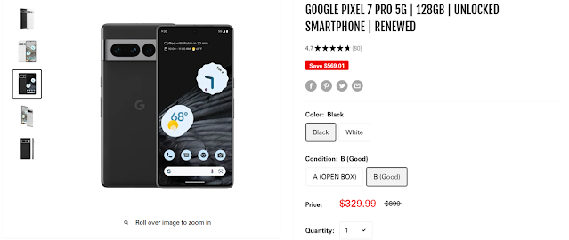 Google Pixel 7 Pro 5G 128GB Unlocked Smartphone Renewed The Ultimate Choice for High-Performance…
