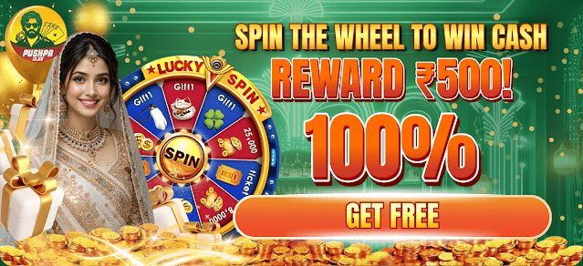 Spin the Wheel & Win Cash in India 2025 — Get ₹500 Free on PushpaClub