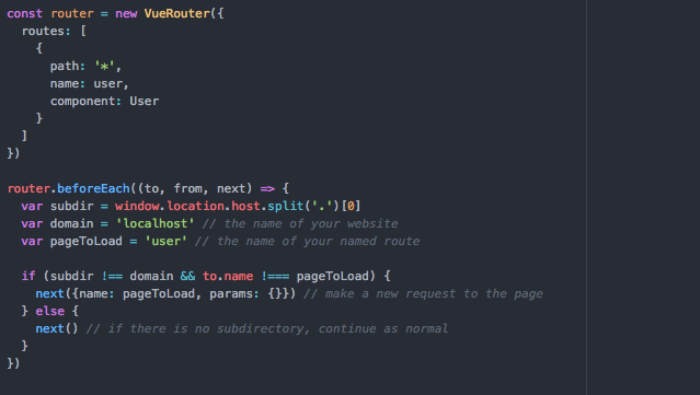 Managing Wildcard Subdomains with Vue-Router | by Matt Maribojoc | Level Up  Coding