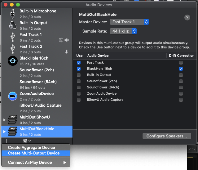 GarageBand and Zoom meetings. So, you want to use GarageBand as audio