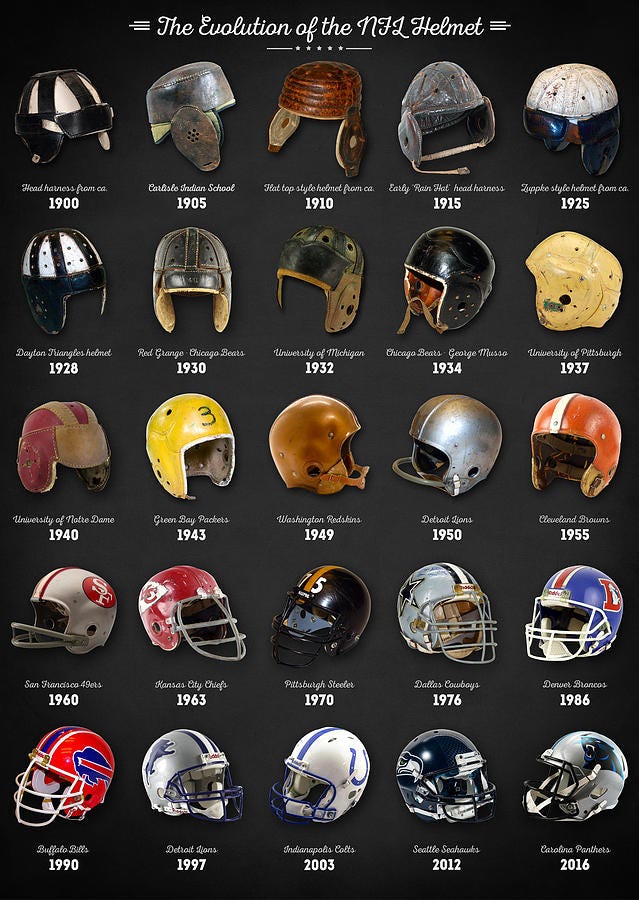 The Football Helmet. Personal Selection | by Brandon Martin | Medium