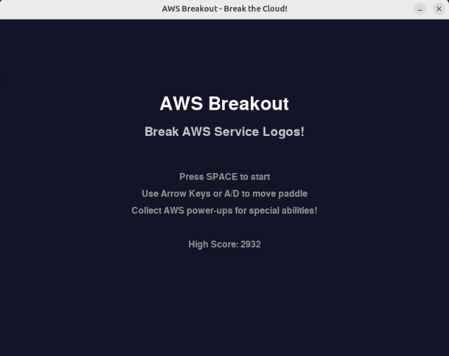 Breaking AWS Logos: A Brick-Busting Game Built with Amazon Q Developer CLI