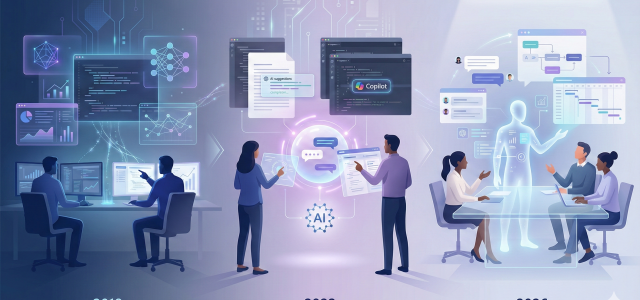 2018: AI Tools. 2022: AI Assistants. 2025: AI Copilots. 2026: AI Teammates