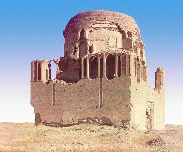 Side view of the above monument.