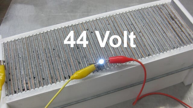 Die Kalkbatterie nach dem Buch von Prof. Turtur