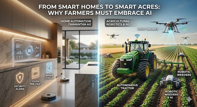 From Smart Homes to Smart Acres: Why Farmers Must Embrace AI and Robotics