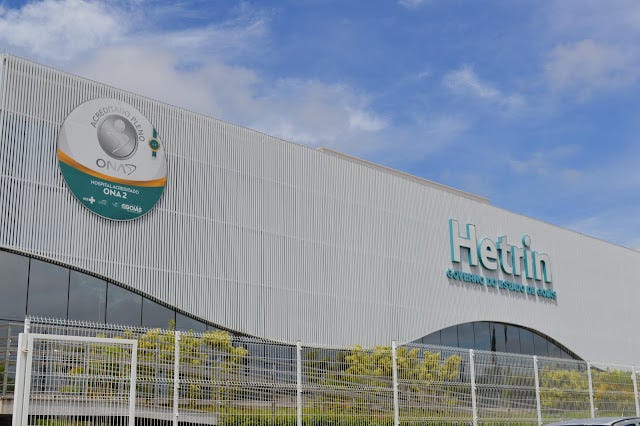Hetrin passa por recertificação e faz parte dos 3 hospitais públicos de Goiás com selo ONA 2