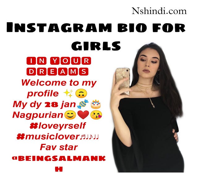 Instagram bio for girls 2023. Hi.. Girl agar aap apne Instgram Ya… | by ...