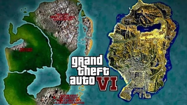 The Appearance Of The Map Of GTA 6, According To possible Leaks