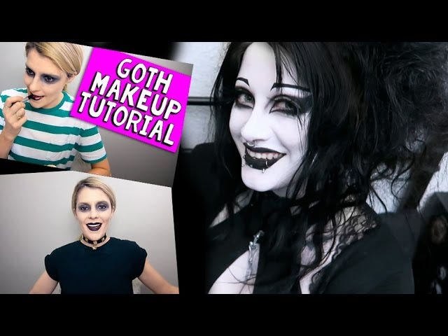 Goth Reacts to Goth Makeup Tutorial Black Friday Goth Makeup - Grunge  Makeup - Medium