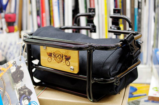 Portland Design Works | テイクアウトバスケット ブラック PDWの自転車カゴ、TakeOut Basket（テイクアウトバスケット