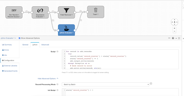 Streamsets pipeline using jython script to add incremental counter - W ...