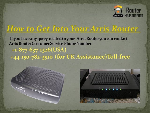 How to Get Into Your Arris Router | by shalu panwar | Medium