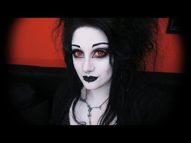 Romantic Goth Makeup Tutorial — Goth Makeup - Grunge Makeup - Medium