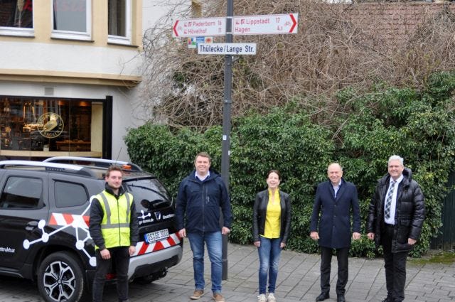 Durchblick auf den Fahrradrouten