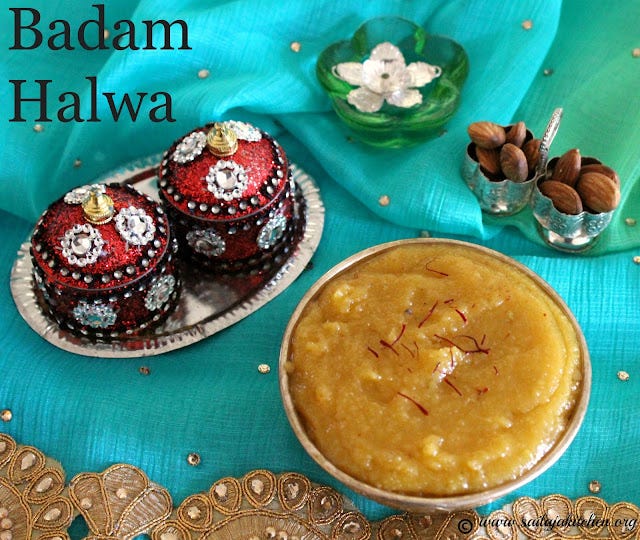 How to make Instant Badam Halwa? Instant Badam Halwa Recipe / Easy