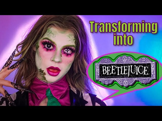 Beetlejuice Makeup Tutorial Beetlejuice Makeup Grunge Makeup Medium