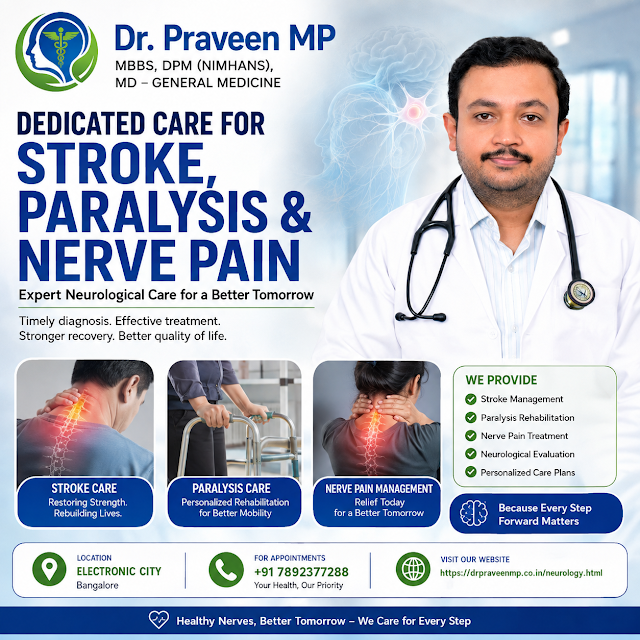 Dedicated Care for Stroke, Paralysis & Nerve Pain — Neurological Care by Dr. Praveen M P