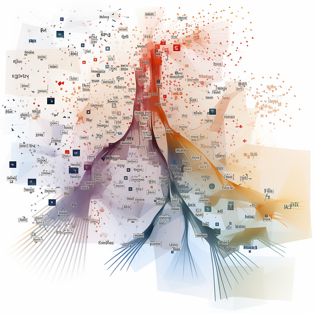 Figure 1: An artistic interpretation of the DiversityRanker algorithm’s document ordering process, courtesy of MidJourney. Please note that this visualization is more illustrative than precise.