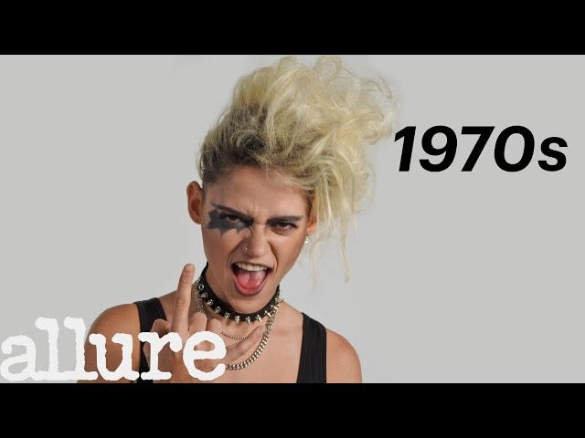 100 Years of Punk, Goth, and Vamp Beauty  Allure #90s Grunge Makeup 