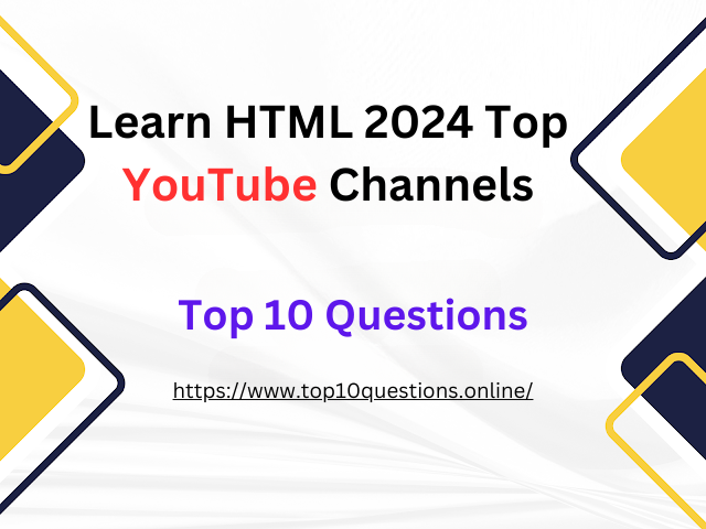 Learn HTML 2024 Top YouTube Channels | by Noumanbhai | Medium