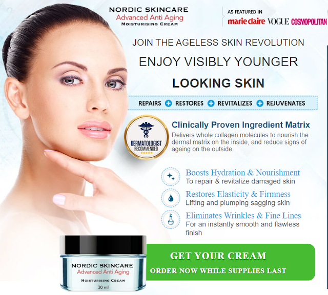 Nordic Skincare Advanced Anti Aging Cream Eliminates Wrinkles & Fine
