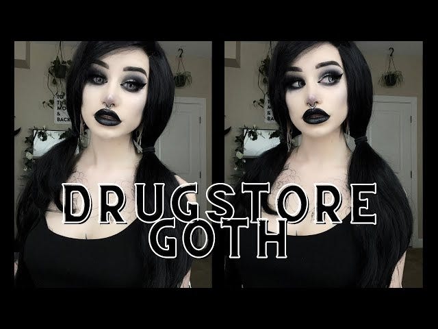 Spooky Makeup On A Budget Full Face Of Goth Makeup Using Only