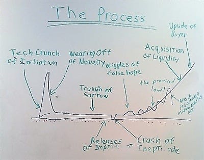 The Startup Process - from a whiteboard at Y Combinator