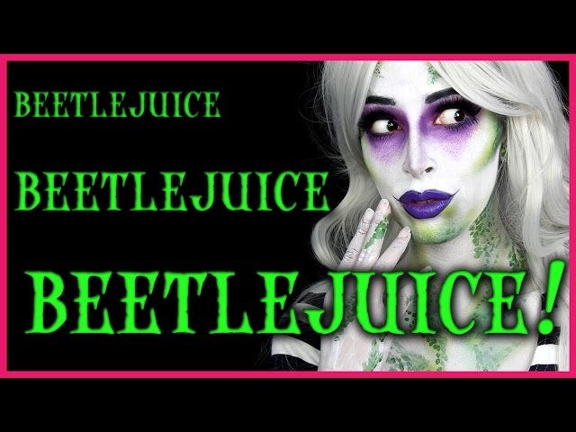Beetlejuice Halloween Makeup Tutorial Beetlejuice Makeup Grunge