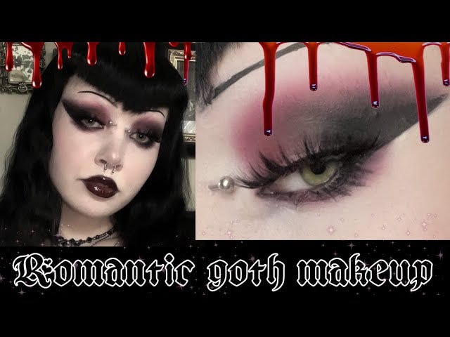 Romantic Goth Makeup Tutorial — Goth Makeup - Grunge Makeup - Medium