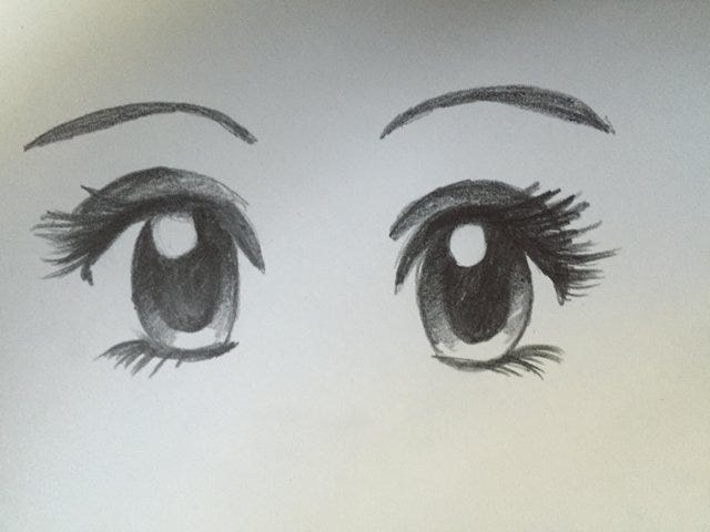 How To Draw Manga Eyes, by Green Cow Land