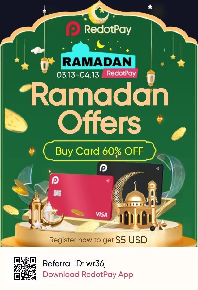 redotpay ramadan offer