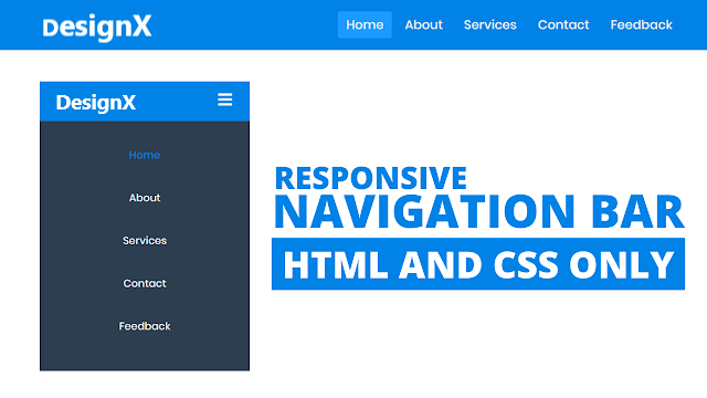 Responsive Navigation Menu Bar in HTML CSS | by FEROZ MAHMUD ZAKI CHOWDHURY  | Medium